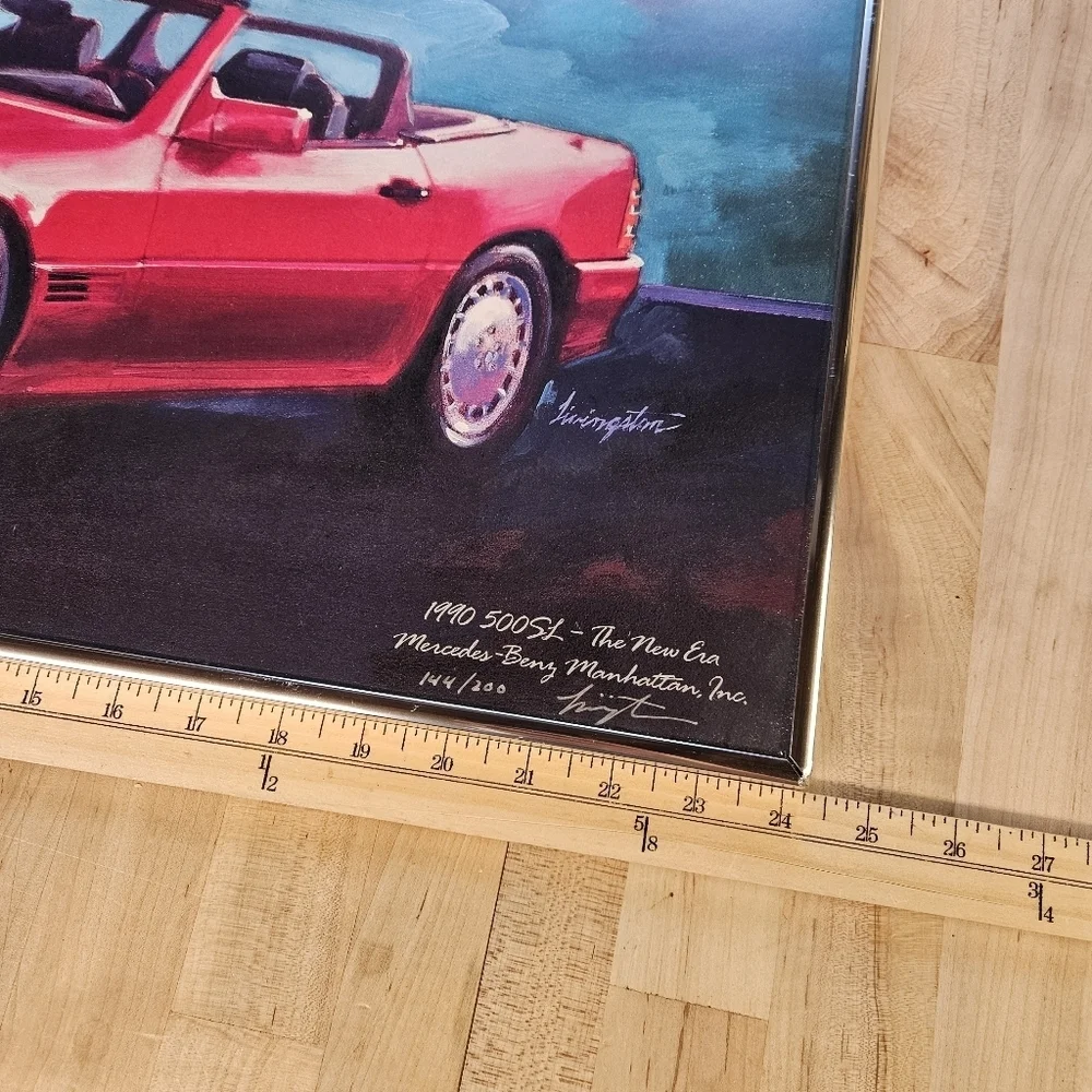 Mercedes-Benz 1990 500SL Limited Print Dennis Hoyt Numbered 144/200 18